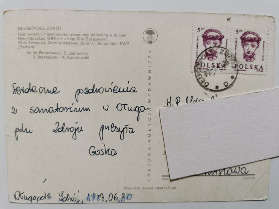 Długopole Zdrój. Trzy Ujęcia Fot. Baranowski i Inni