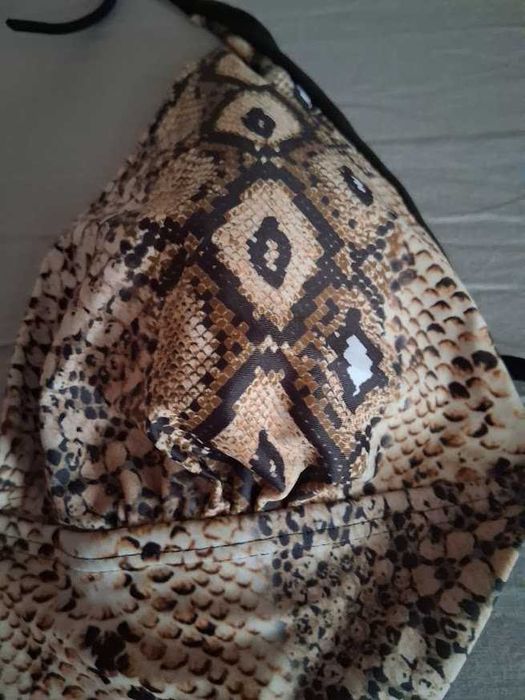 Fato de Banho Feminino Trikini Padrão Cobra