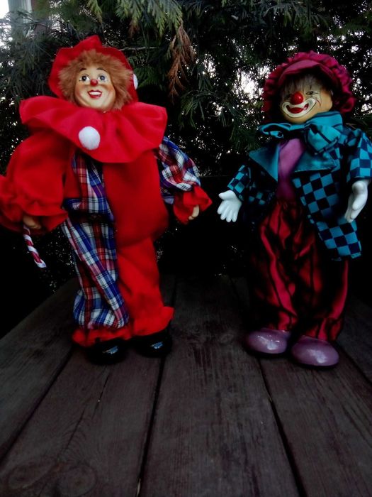 КЛОУН венецианский, фарфоровый. Арлекин интерьерный 35 см