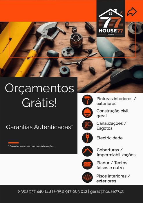 HOUSE77 OBRAS - ORÇAMENTOS GRÁTIS