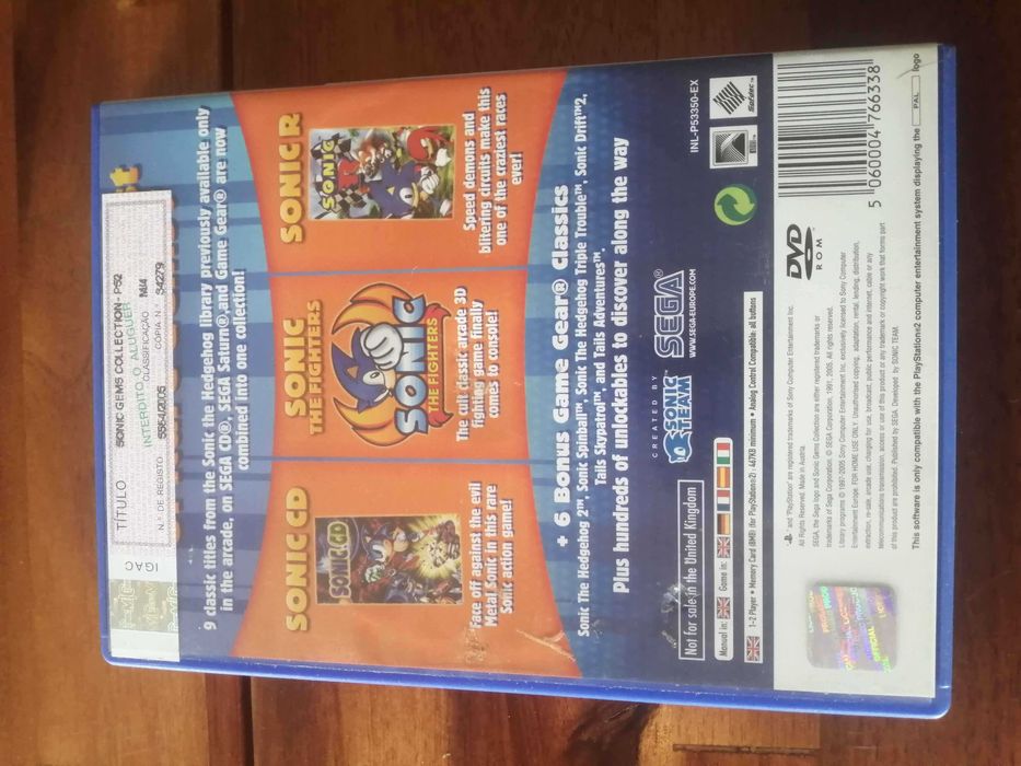 Sonic Gems Collections PS2