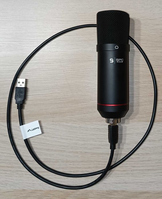 Mikrofon USB - SPC Gear SM900 + ramię + statyw stołowy - SUPER STAN