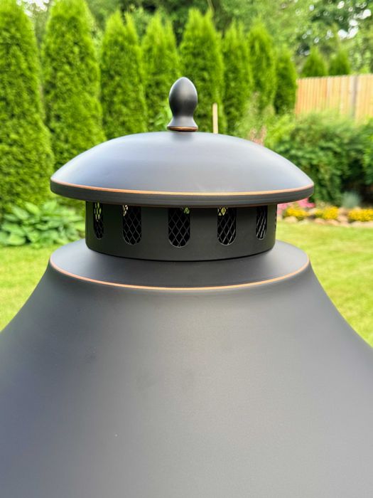 HUO Grill Palenisko Ogrodowe kominowe z Funkcją Grilla BBQ