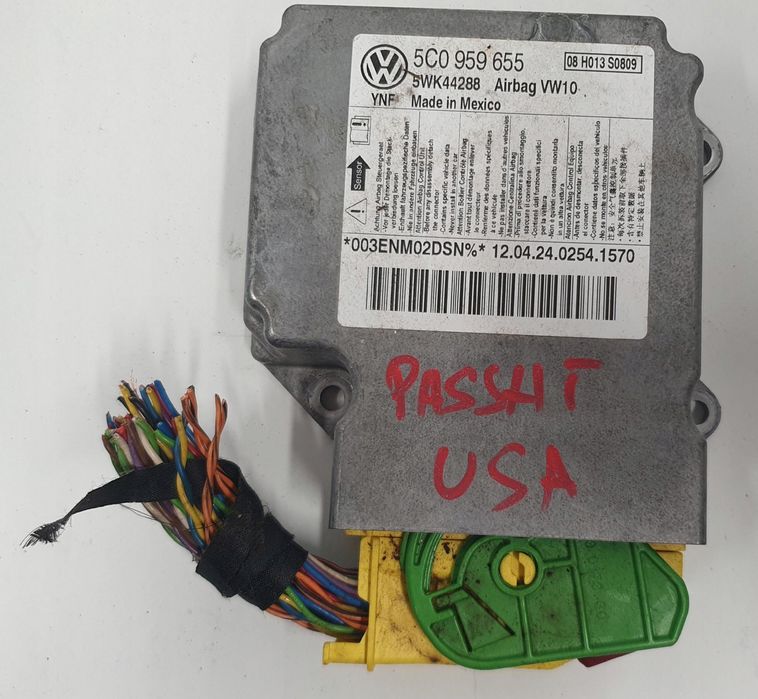 Vw Passat B7 Usa 11-16 2.5B Moduł Sterownik Poduszek Powietrznych Airbag