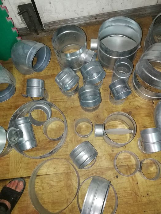 Elementy wentylacji rury złączki