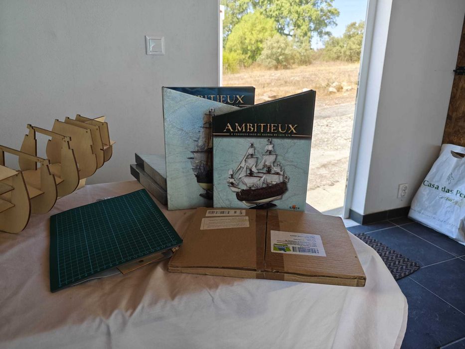 Maquete do barco de madeira l'ambitieux    Modelismo naval