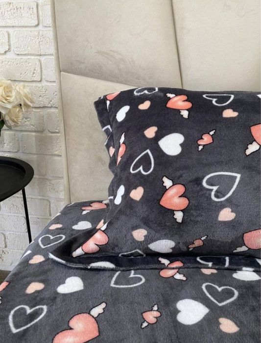 Топ продажів! Постельное белье велюрова плюшева постільна білизна