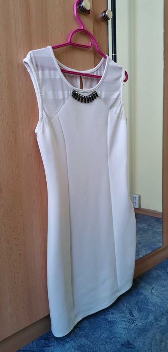 Sukienka - ładna, biała