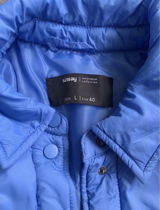 Синя куртка сорочка, весняна куртка