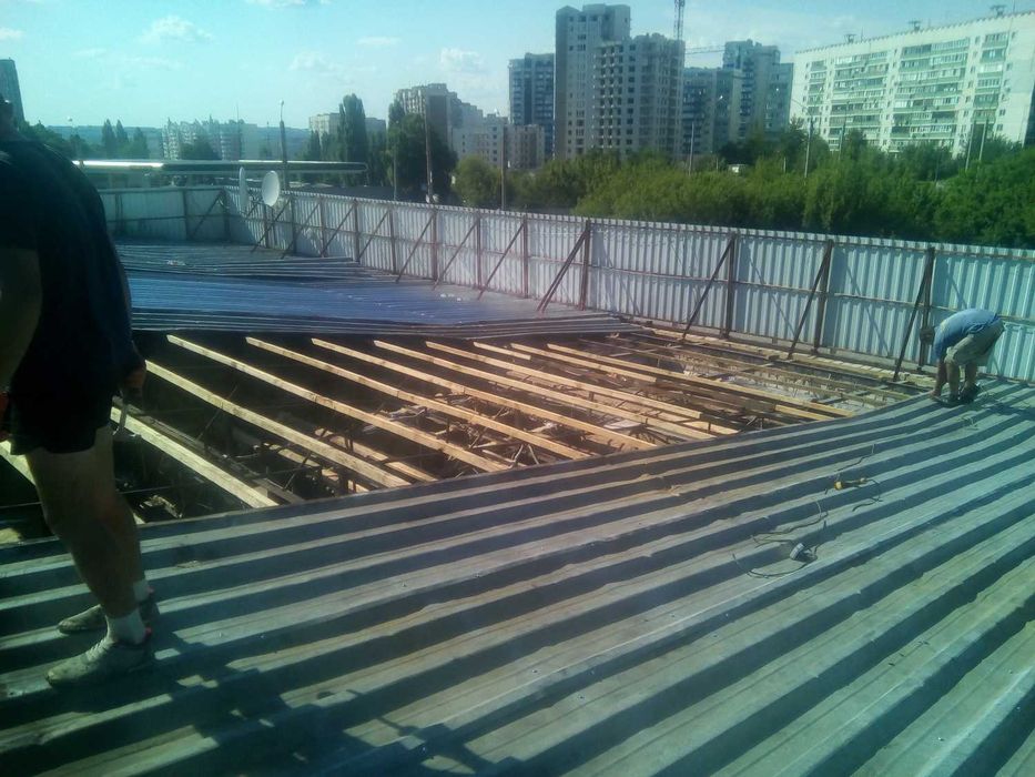 Ремонт крыши. Кровельные работы. Монтаж крыши.