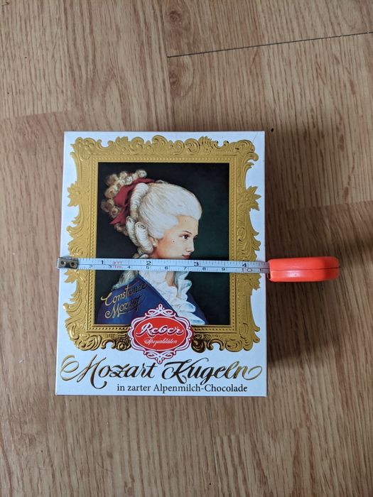 Pudełko po cukierkach Mozart