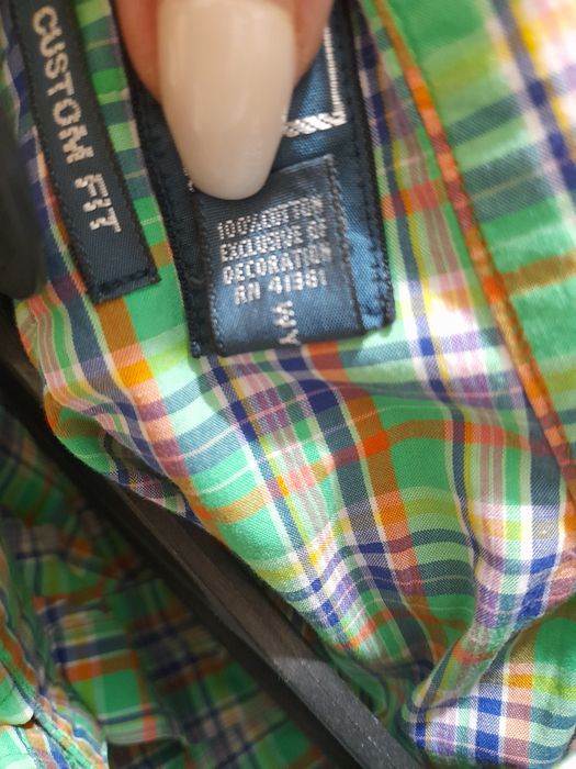 Сорочка чоловіча Polo by Ralph Lauren у яскраво-зелену клітинку р. XL