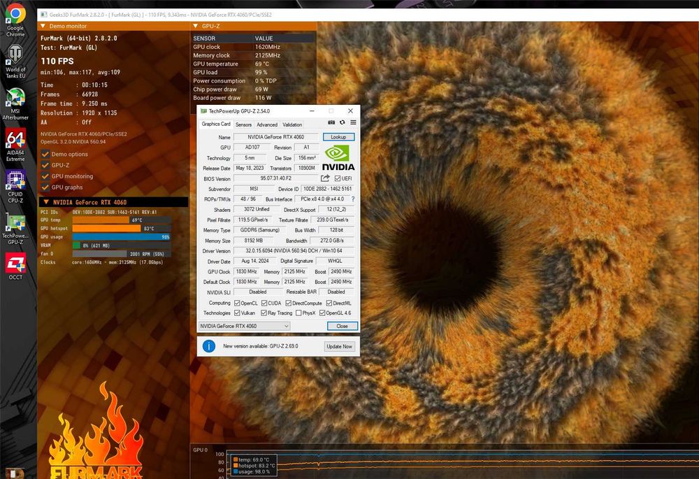 ПК RTX4060/ i3-12100f/ H610/ 16Gb DDR4/ M.2 игровой компьютер s-1700 Intel
