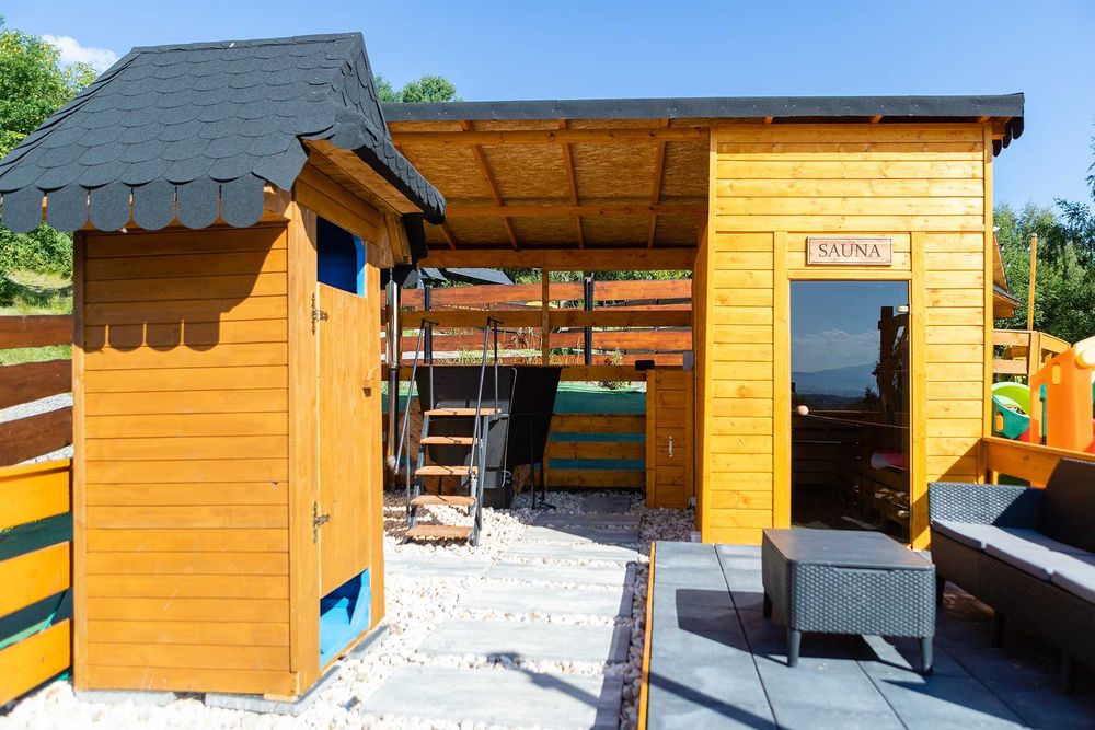 domek w górach Wisła domek  wynajem Beskidy sauna jaccuzi ferie zimowe