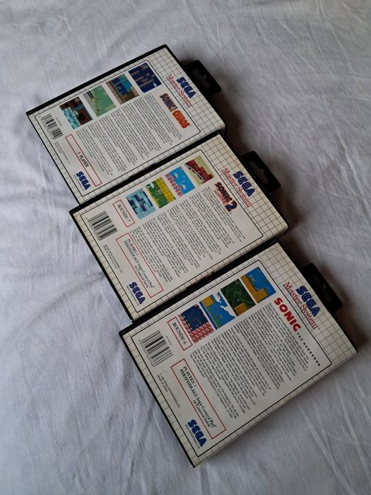 Master System jogos Sonic pack X 3