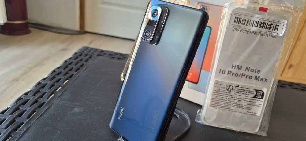 Xiaomi Redmi Note 10 Pro 128GB (Como Novo) + Carregador 33W + Capas e Películas