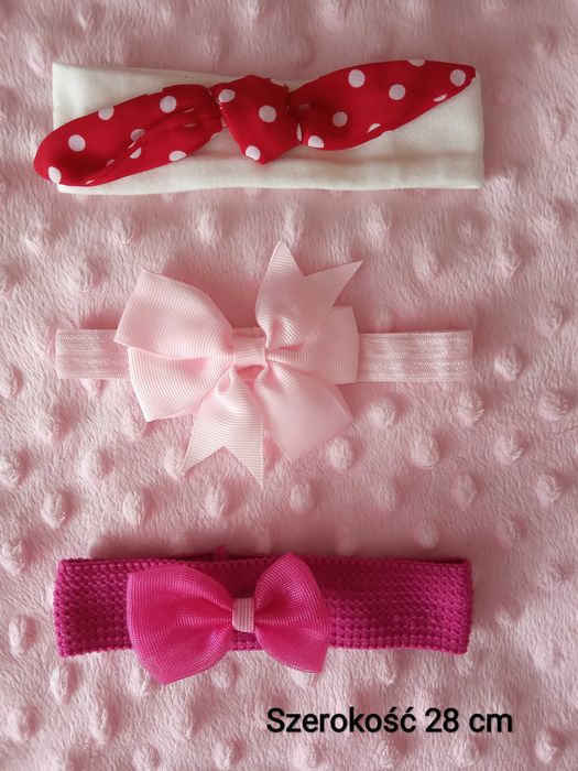 Opaski dziewczęce na głowę. Zestaw