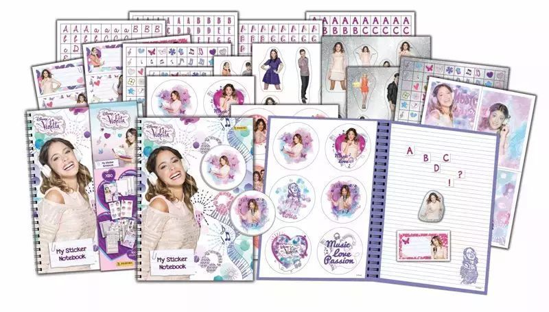 Panini: Naklejki: Do notatnika - Violetta. Panini