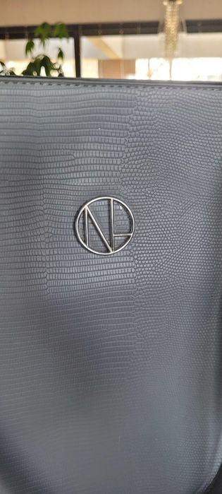 Szara torebka do ręki eco-skóra New Look