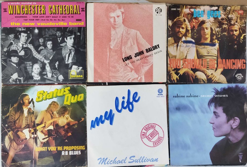 Vinil. Lote 50 Singles Música Internacional