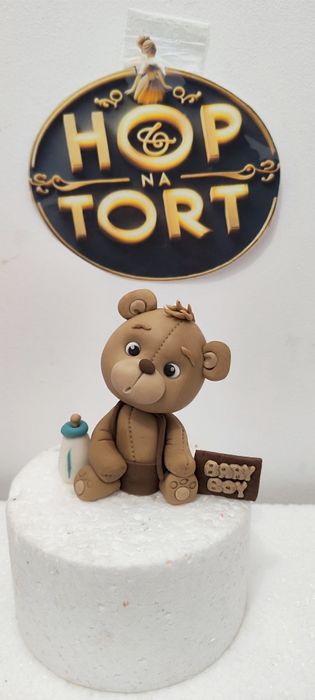 Misio z masy cukrowej dekoracja figurka na tort