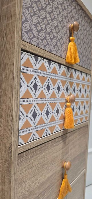 Móvel de arrumação decorativo com 4 gavetas – excelente estado
