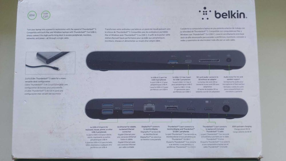 Док-станція для ноутбука (MacOS&Windows) BELKIN Thunderbolt 3 Dock Pro