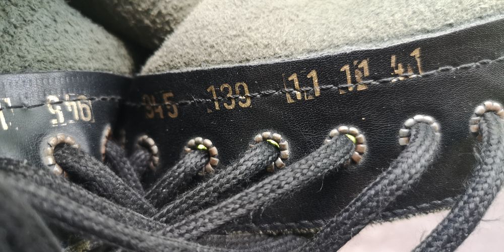 glany buty STEEL czarne skórzane 40 dziurkowe - rozmiar 41