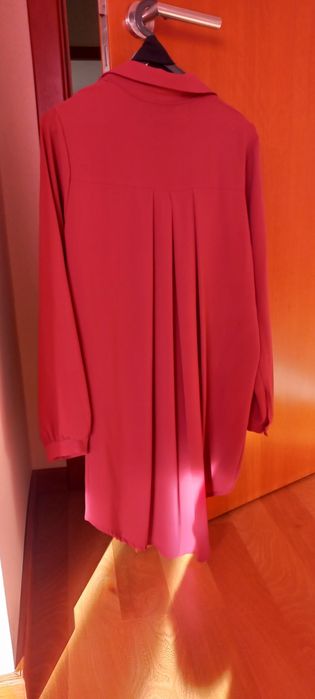 Blusa túnica vermelha