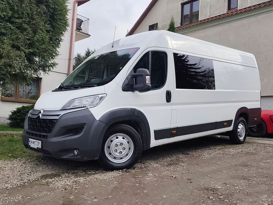 Citroën Jumper L4H2 Brygadowka  7 osob Doka 155tys KM Salon Polska I właściciel FV23% Gwarancja Serwis