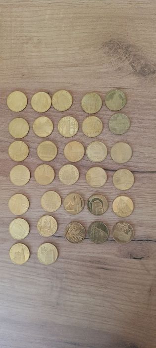 Monety miasta historyczne 2 złote 32 sztuki