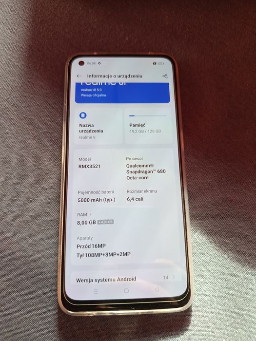 Realme 9 Rmx3521 8/128