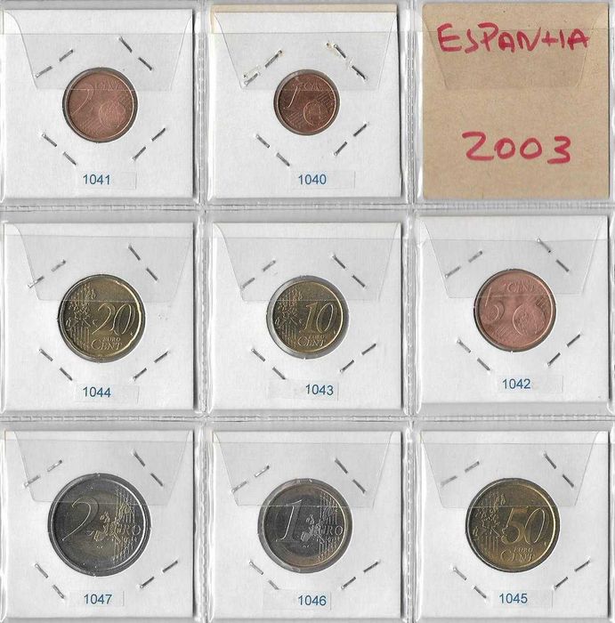 Espanha  - - - ( Euros )  - - 2003 - Set Anual de Moedas
