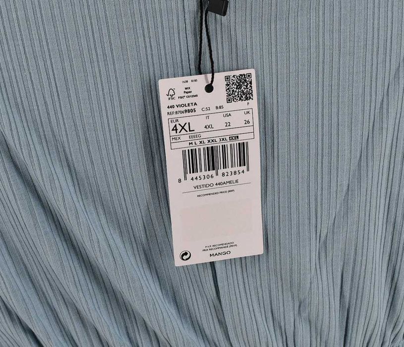 Elastyczna sukienka rozkloszowana Violeta Mango 4XL 54