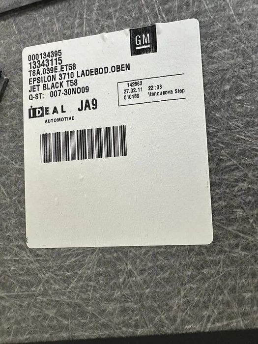 Base / Tapete Mala - Opel Insignia