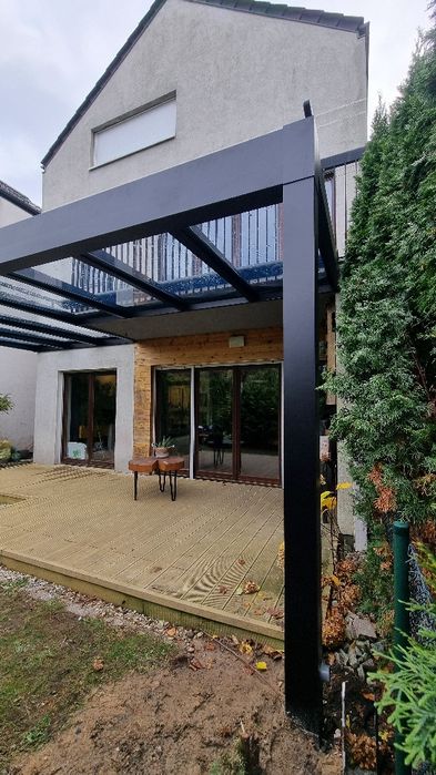 Taras kompozytowy uzywany, deski plus bloczki