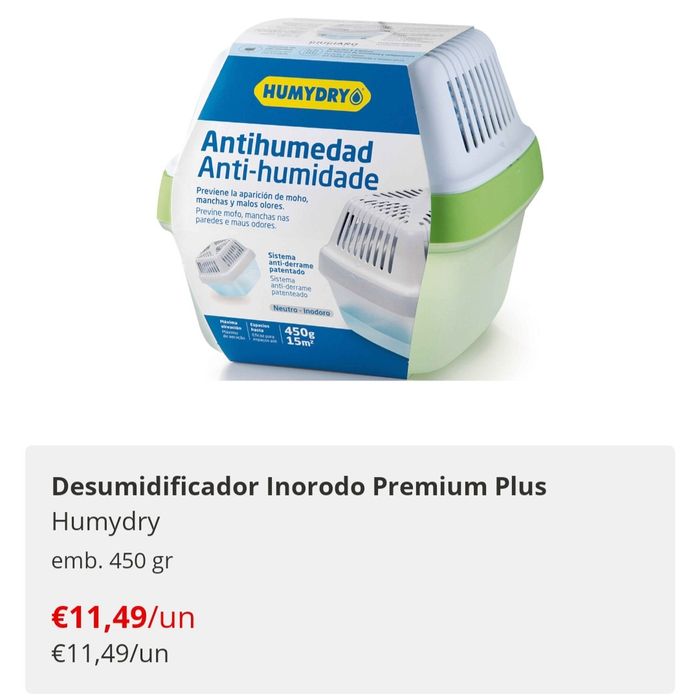 2 Desumidificadores inodoros com 8 recargas