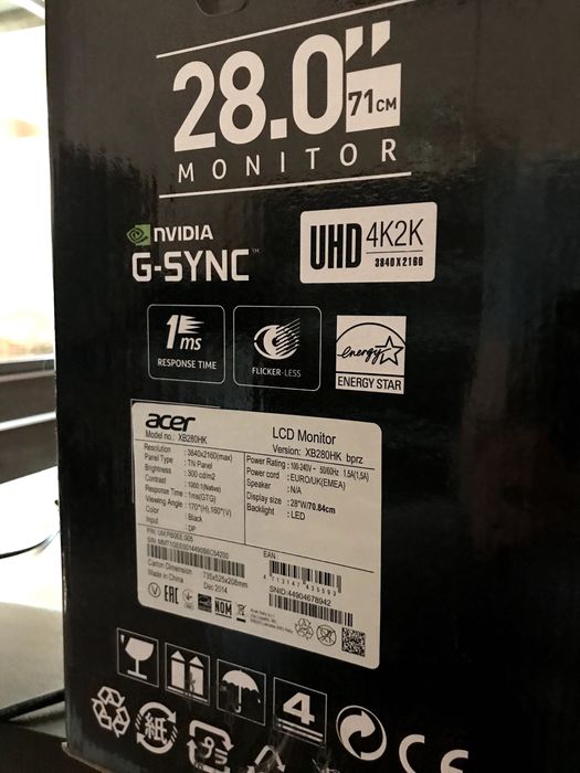 Monitor ACER XB280HK  4K