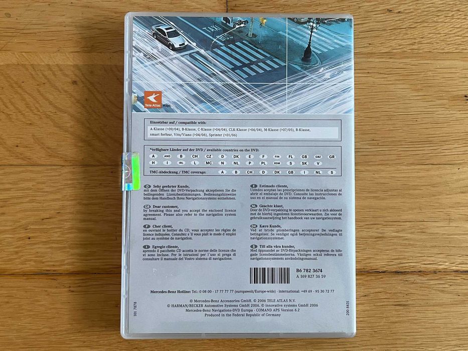 DVD Comand APS Version 6.2 Europa para Mercedes