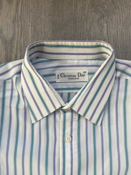 Camisa branca às riscas - Christian Dior - 39