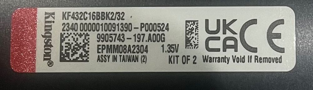 Модуль пам'яті Kingston FURY Beast DDR4-3200 32GB  (KF432C16BBK2/32)