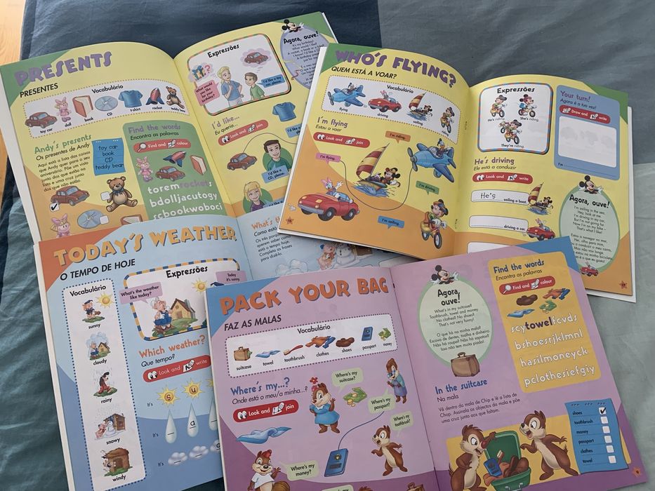 Magic English da Disney (4 Livros com CD).