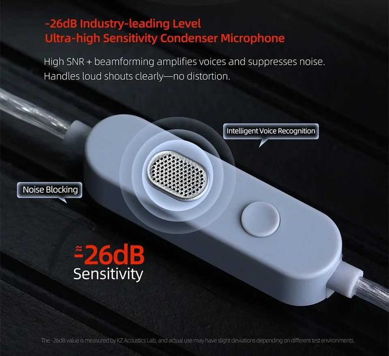 ‼️ KZ T8 (Jack 3.5, mic./no mic) - сменный кабель с 8-ю звуковыми профилями и 2-м микрофоном