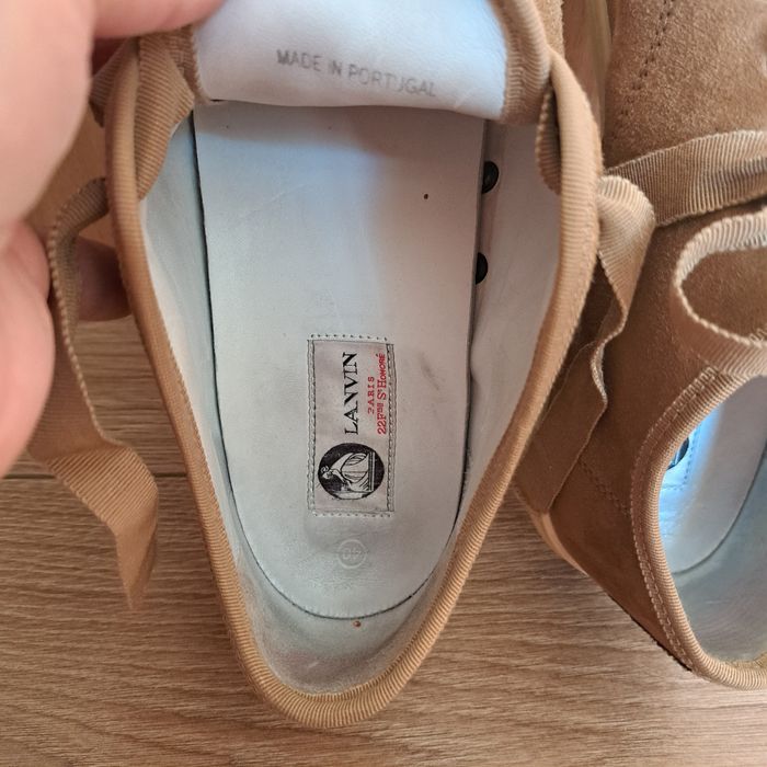 Мокасины кеды кроссовки кожаные полностью Lanvin p.40 (26 cm)