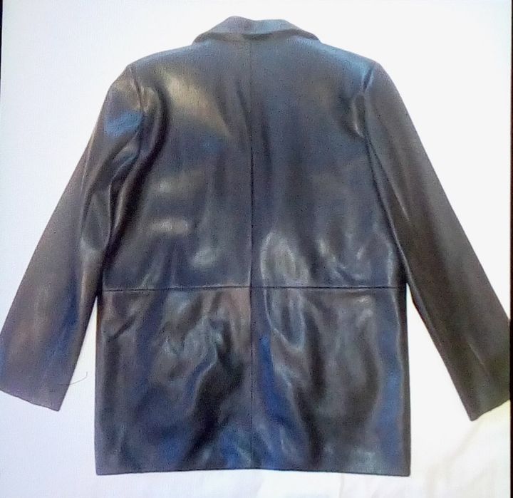 Мужская кожаная куртка пиджак чоловіча куртка піджак