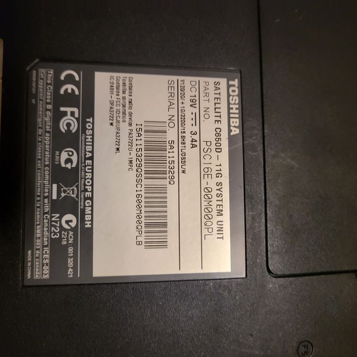 Toshiba satellite nie włącza się