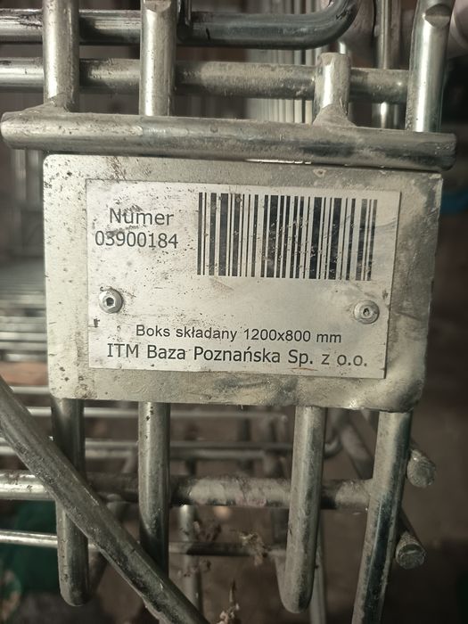 Paleta metalowa skrzyniowa
