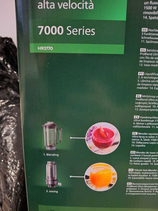 NOWY Blender Sokowirówka PHILIPS Flip&Juice HR3770, 7000 Series