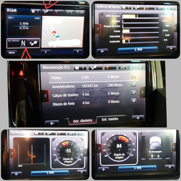 R-link  Câmera traseira (Android Auto)