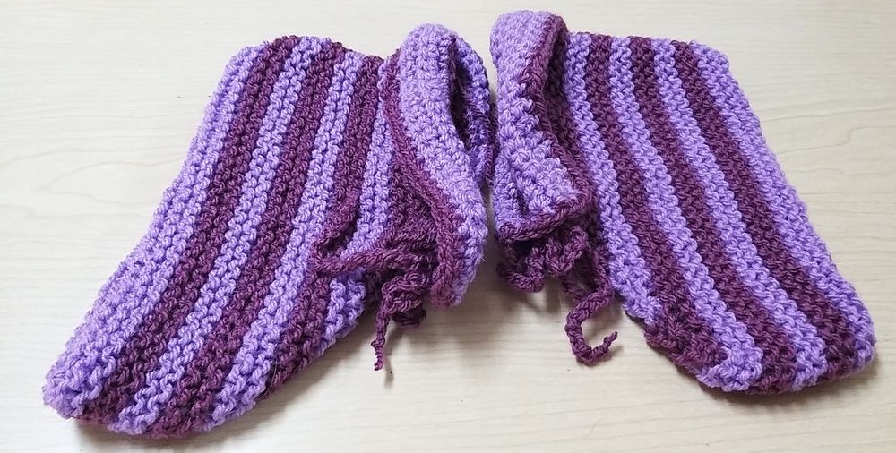 Botas em lã ao estilo dos avós.